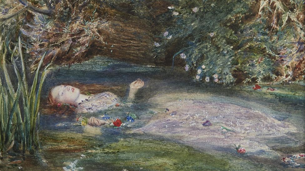 Ophelia by John Everett Millais (1851-2) is one of the Pre-Raphaelite movement’s most famous paintings – the model was Siddal (Credit: Private collection)